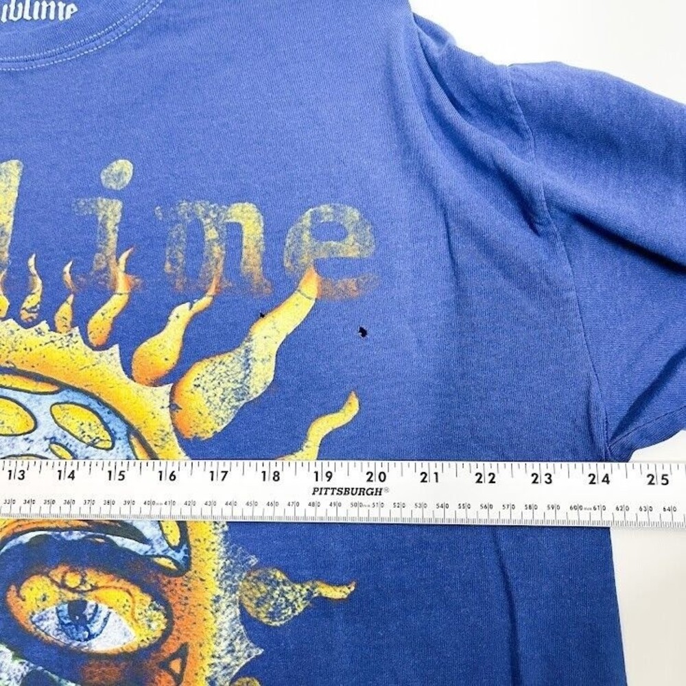 Urban Outfitters Sublime Long Beach Graphic Tee Womens Distressed Top Sz S/M NWT - Picture 7 of 7